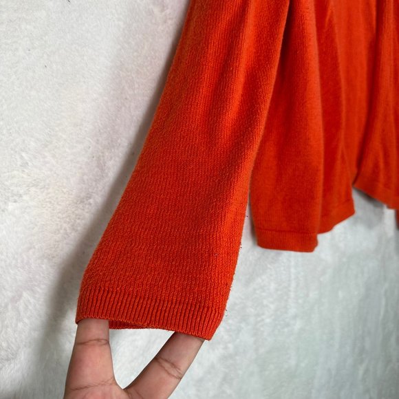 Old Navy Orange Open Cardigan‎ Long Sleeve Women's Size XXL Plus Size - Picture 4 of 6